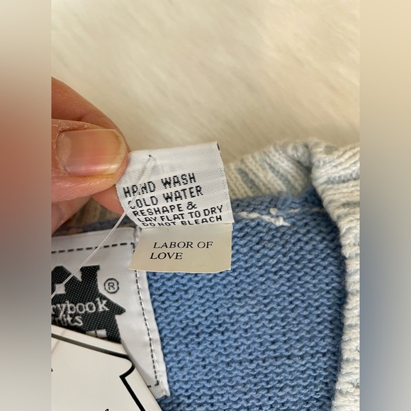 New Storybook Knits Labor of Love Colorful Graphic Knit Cardigan M - Picture 10 of 16